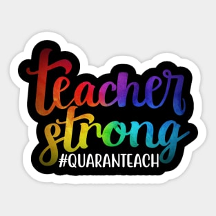 Coronavirus Pandemic Teacher Strong Quaranteach Sticker